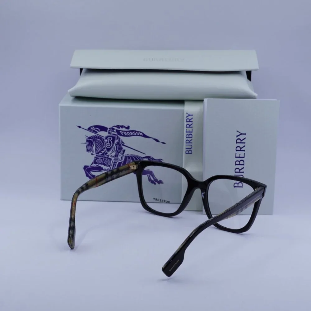 Burberry BE2347 3942 Square Eyeglasses 52mm – Black - Picture 5 of 10